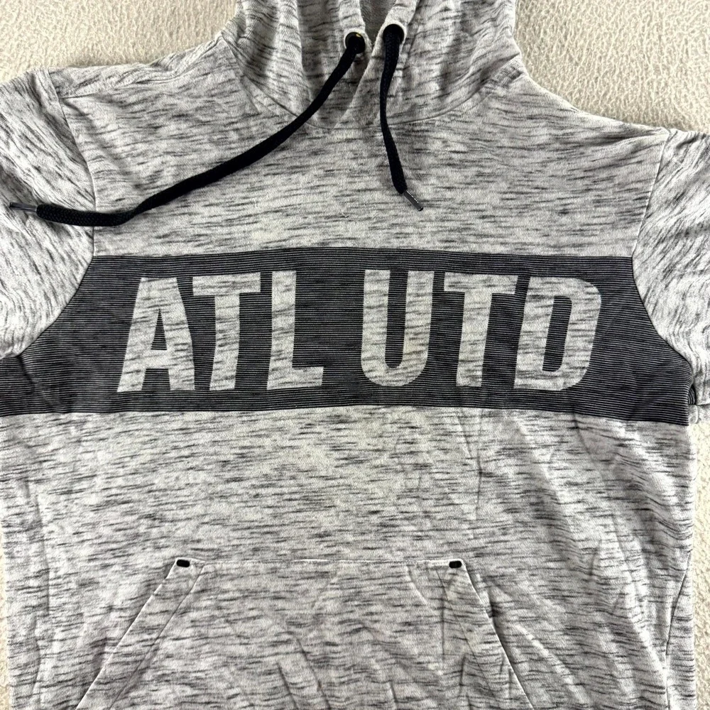 Adidas Atlanta United FC Hoodie Mens Medium Grey Good MLS Soccer Pullover